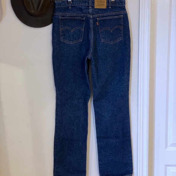 🔥Rare🔥 LEVI’S Orange Tab 619 Straight Leg High Rise Dark Wash Jeans 🇨🇦 - Picture 7 of 16
